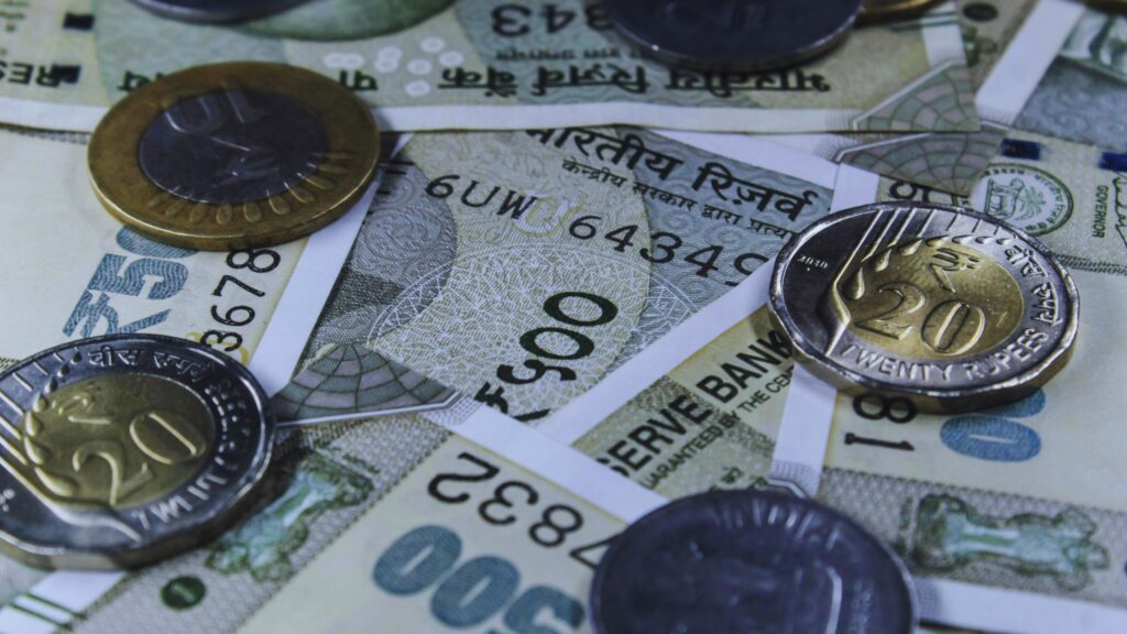 Indian Currency Rupees Falls