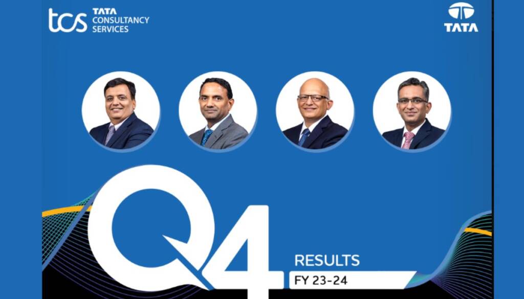 Q4 TCS Results 2024 IT Company TCS का Q4 Result आज 12 अप्रैल को आ गया