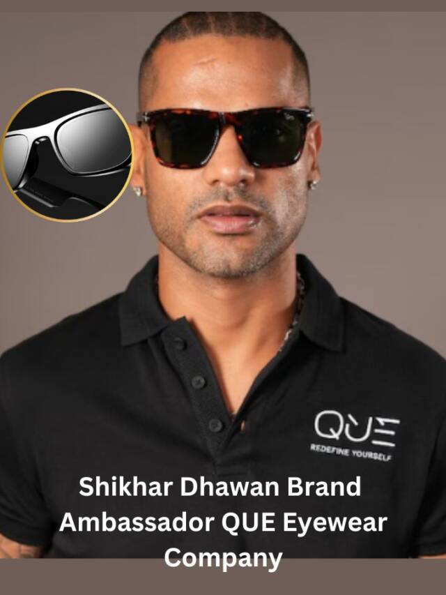 Shikhar Dhawan QUE Eyewear Company