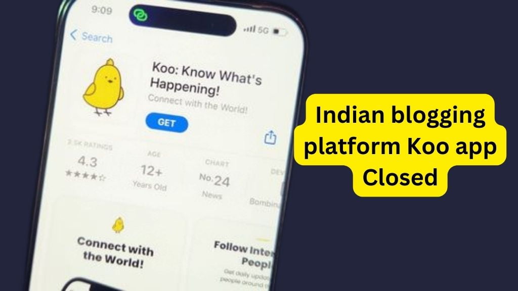 Indian blogging platform Koo app Closed