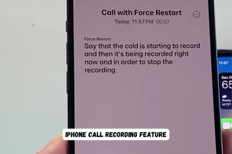 IPhone Call Recording Feature