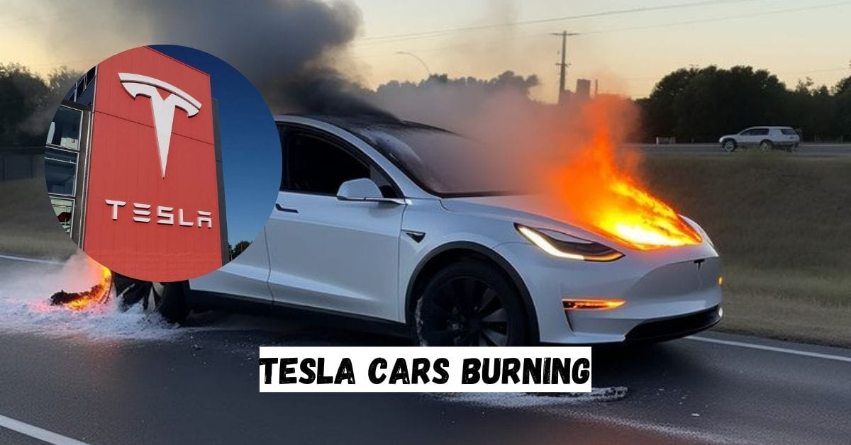 Tesla Cars Burning
