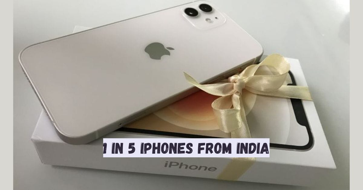 1 in 5 iPhones From India
